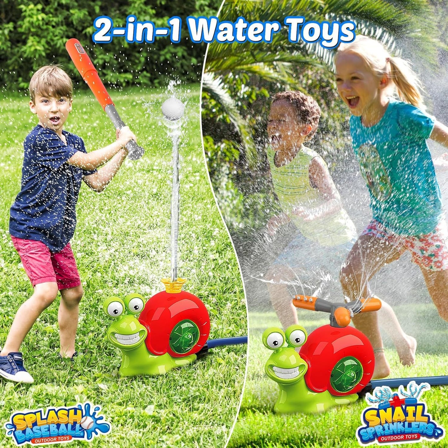 Snail Water Sprinkler  Water Sprinkler Baseball Toy