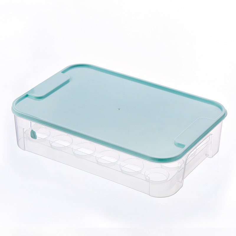Can Be Stacked With Lid Egg Storage Box Kitchen Refrigerator Fresh-Keeping Box Household Plastic Egg Rack To Put Egg Box
